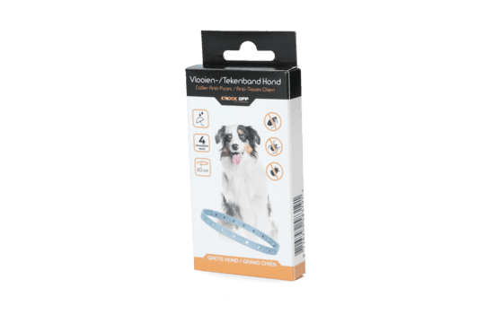 Knock off vlooien en tekenband grotere hond 60cm
