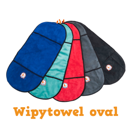 WipyTowel Oval hondenhanddoek microvezel grijs