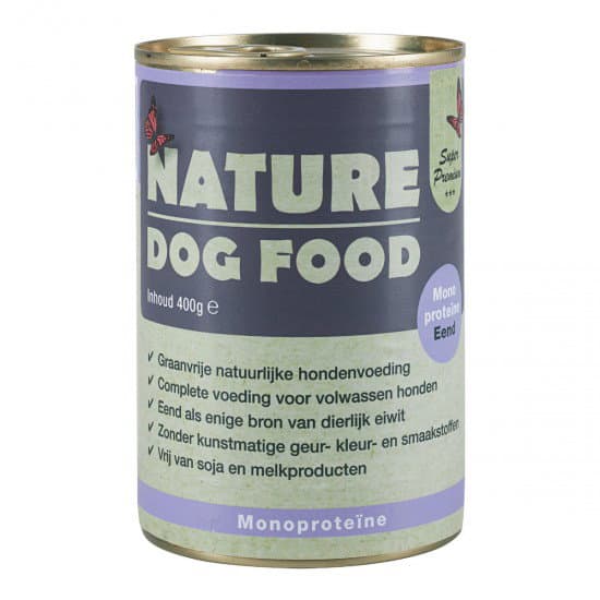 Nature dog food Blikvoer diverse smaken — Monoproteïne Eend