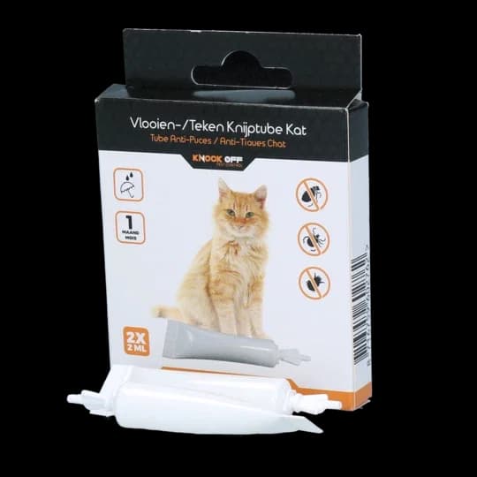 Knock off vlooien en teken pipet kat