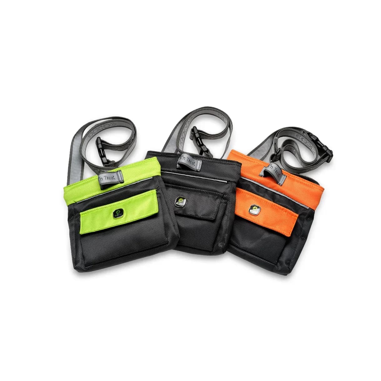 EQDOG Click´n Treat™ II bag beloningstasje oranje en lime — Lime