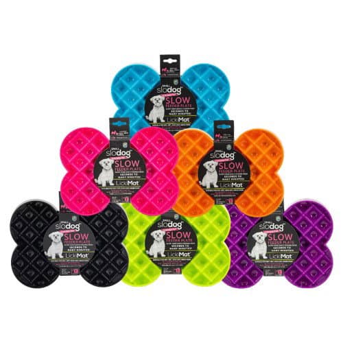 Lickimat Slodog slow feeder plate — Roze
