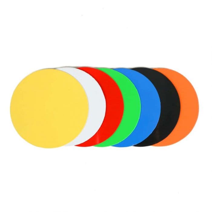 Target plat verschillende kleuren