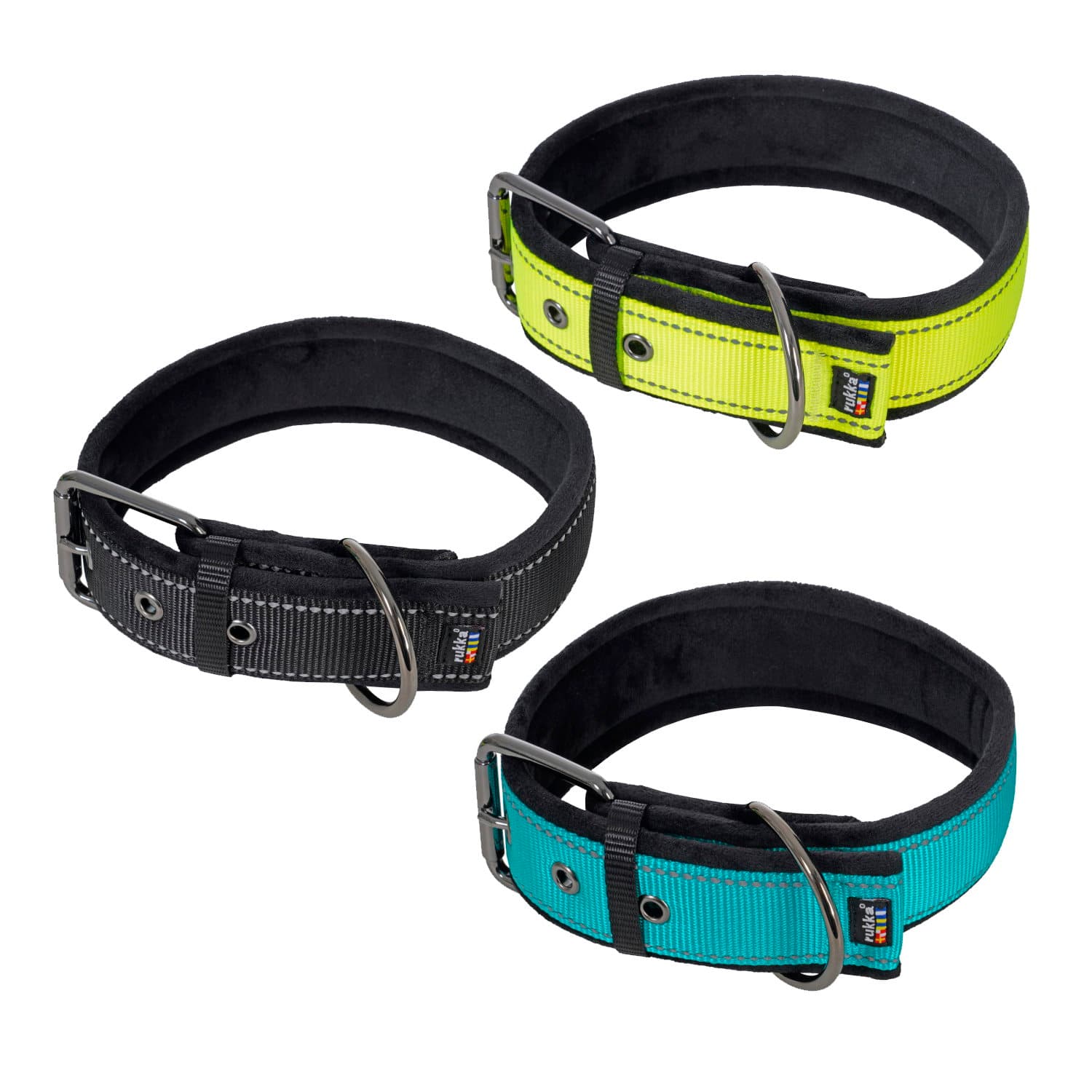 RukkaPets Form soft halsband — XS · Zwart