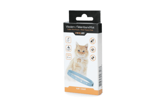 Knock off vlooien en tekenband kat 35cm